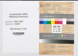 Entnazifizierung Fritz Buschmann, geb. 19.05.1906 (Buchhalter)