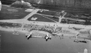 Dresden-Johannstadt, Wasserflugplatz an der Elbe