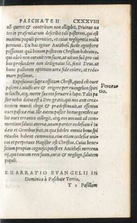 Enarratio Evangelii In Dominica a Paschate Tertia,