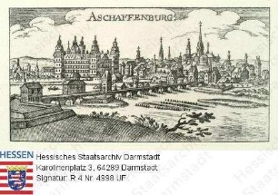 Aschaffenburg, Panorama mit Main