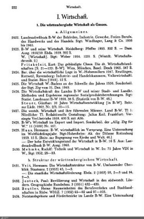 b. Struktur der württembergischen Wirtschaft
