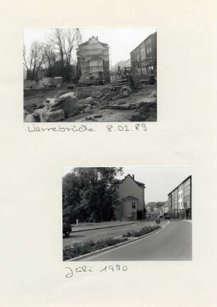 Umbau der B239 vorher - nachher. Werrebrücke, Paulinenstraße