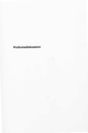 223-252, Podiumsdisskussion