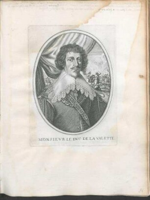 Monsievr Le Dvc De La Valette.