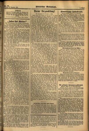 Zweite Ausgabe vom Freitag, den 23. Dezember 1938.