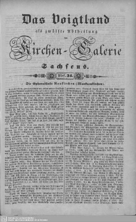 Die Ephoralstadt Neukirchen (Markneukirchen), Die Parochie Seelingstädt, Die Parochie Klingenthal (Fortsetzung) : 34. Lieferung