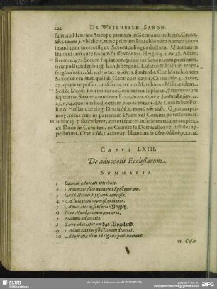 Caput LXIII. De advocatis Ecclesiarum