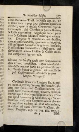 377-385, Elevatio Eucharistiae paulo ante Communionem apud ...