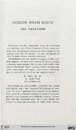 7: Iscrizioni romane inedite del Canavese