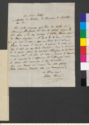 Brief von Glinka, Fjodor Nikolajewitsch an Goethe, Johann Wolfgang von