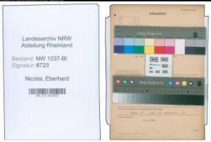 Entnazifizierung Eberhard Nicolai , geb. 28.11.1905 (Handwerker)