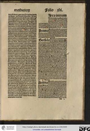[C]irca initium secundi libri metheororum queritur primo utrum terra debeat esse totaliter cooperta aquis, et arguitur primo quod sic...