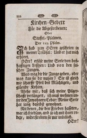532-572, Kirchen-Gebett für die Abgestorbenen. Litaney für die armen Seelen im Fegfeuer. Ein schönes Gebett den Christglaubigen Seelen sehr nutzlich. Kräfftiger Haus-Segen. Abend-Andacht.