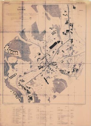 Town plan of Siegen