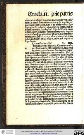 [M]inister baptismi est duplex, unus extra casum necessitatis et iste est solus sacerdos...
