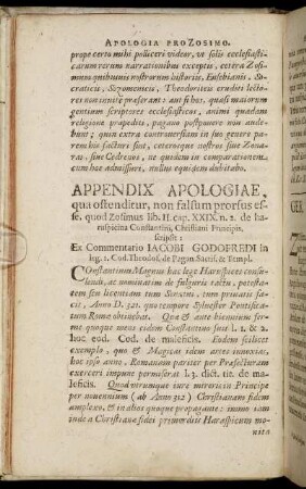 Appendix Apologiae