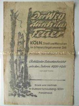 Sonderdruck des "Kölner Stadt-Anzeigers" zur Geschichte der Stadt im 2. Weltkrieg