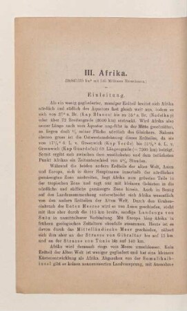 III. Afrika
