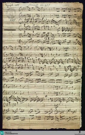 Symphonies - Mus. Hs. 624 : orch; G; BrinzingMWV 7.118