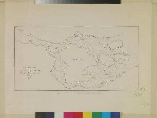 Uebersichts=Karte zu Hübbe's gutachtlichen Erörterungen die Vertiefung der Elbe am Altonaer Hafen betreffend 1850