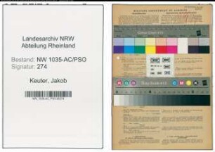 Entnazifizierung Jakob Keuter , geb. 09.05.1901 (Maschinist)
