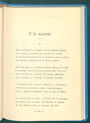 A la ausente