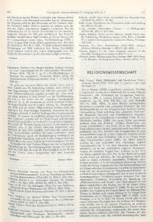 493 [Rezension] Loewenich, Walther von, Duplex iustitia