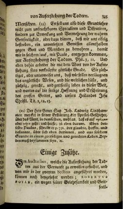 Einige Zusätze.
