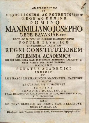 De physiologiae ad medicinam relatione dissertatiuncula