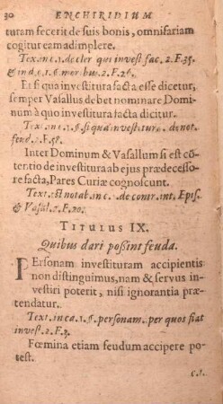 Titulus IX. quibus dari poßint feuda.