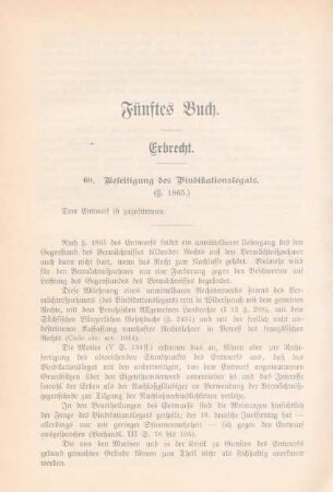 Fünftes Buch. Erbrecht