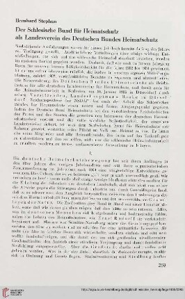 1: Der Schlesische Bund für Heimatschutz als Landesverein des Deutschen Bundes Heimatschutz