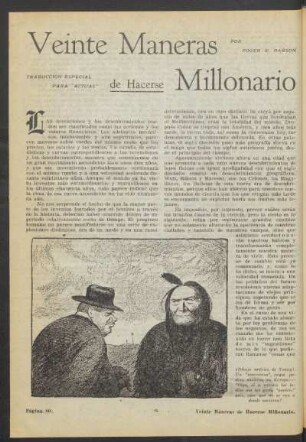 Veinte maneras de hacerse millonario