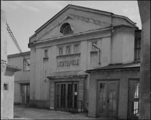 Kamenz, Bautzner Straße 51. Kino "Kammerlichtspiele" (um 1920). Straßenansicht