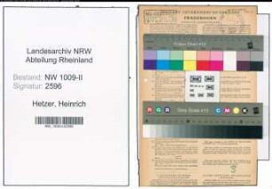 Entnazifizierung Heinrich Hetzer , geb. 22.04.1908 (Ingenieur)
