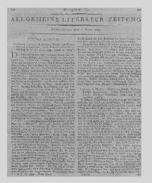 Seume, J. G.: Obolen. Bd. 1-2. Leipzig 1796-98