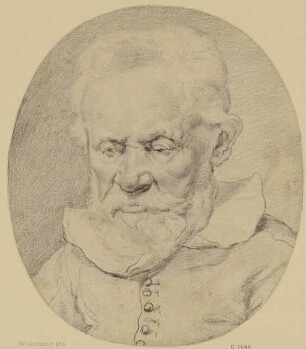 Bildnis eines Alten mit Bart (Oval)