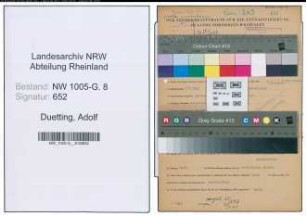 Entnazifizierung Adolf Duetting , geb. 07.07.1905 (Kaufmann)