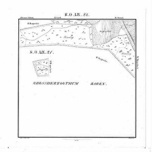 Kartenblatt SO LIX 22 Stand 1843