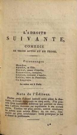 Oeuvres inédites de Florian