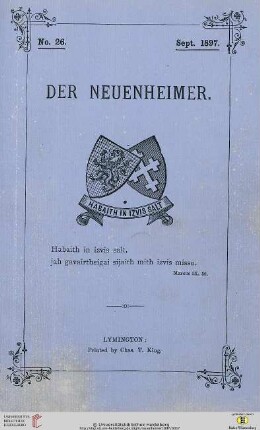 Heft Nr. 26 (September)