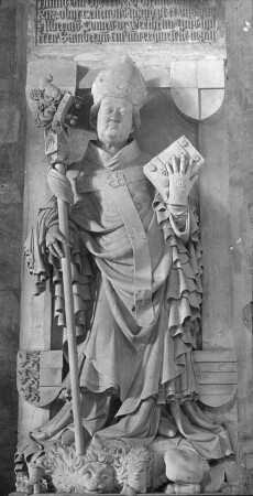 Bamberg, Dom, Wandepitaph Fürstbischof Albert von Wertheim (gestorben 1421)
