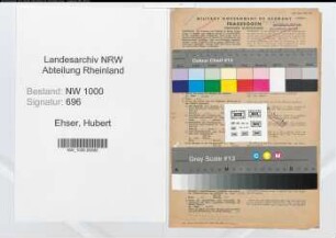 Entnazifizierung Hubert Ehser, geb. 05.10.1889 (Regierungsinspektor)