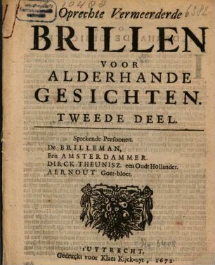 Oprechte Vermeerderde Brillen Voor Alderhande Gesichten, 2