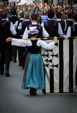 Frankreich. Bretagne. Cotes d Armor. Cote Granit Rose. Perros Guirec. Folklore und Trachten Umzug