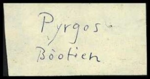 Fundzettel Pyrgos Böotien