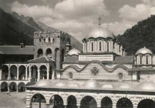Rilagebirge, Bulgarien. Kloster Rila