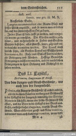 Das LI. Capitel. Von dem Lungen- und Brust-Geschwür, wie auch von der Lungensucht