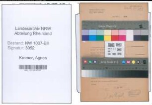 Entnazifizierung Agnes Kremer , geb. 28.11.1908 (Fuersorgerin)