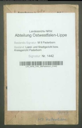 Erblasser: Westermeyer, Franziska: